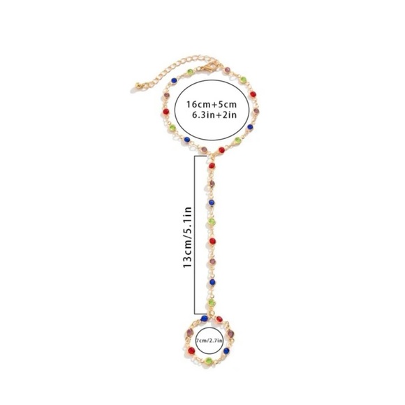 Beautiful rhinestone mitten bracelet - Picture 3 of 5